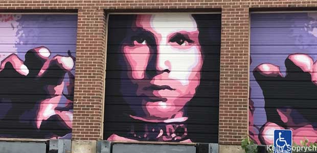 Jim Morrison mural.