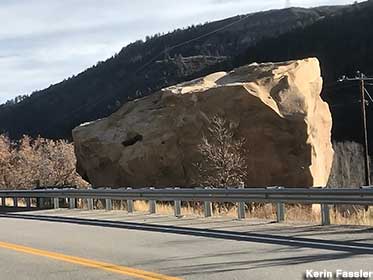 Memorial Rock: Boulder of Near-Death.