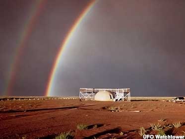 At the end of the rainbow you'll find the UFO Watchtower.