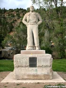 Steve Canyon statue.