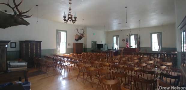 Courtroom where Packer was sentenced to hang in 1883.