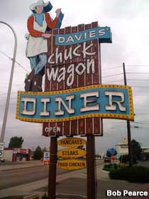 Davies Chuck Wagon sign.