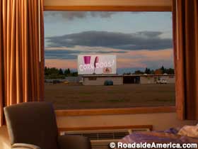 Watch a movie from your motel room.