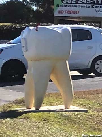 Tooth mail box.