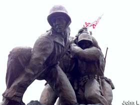 Iwo Jima memorial.