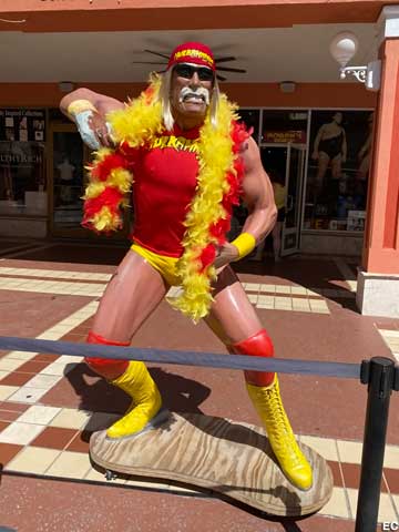 Hulk Hogan statue.