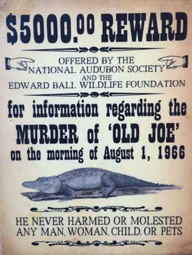 Old Joe reward poster.