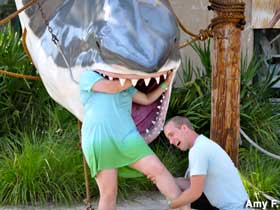 Shark photo op.