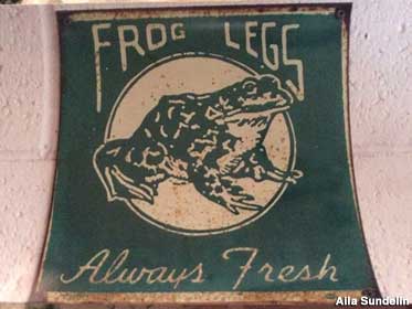 Frog Legs sign.