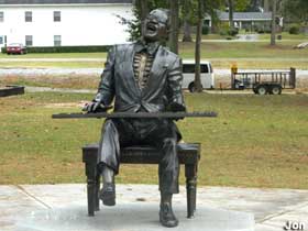 Ray Charles statue.
