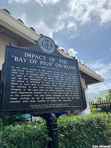 Bay of Pigs historical marker.