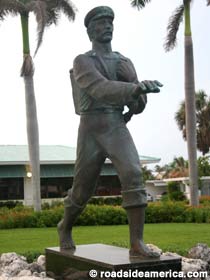 Barefoot Mailman statue.