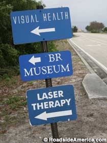 Sign to the museum.