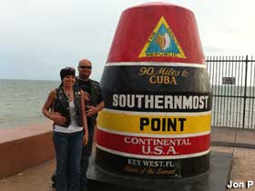 Southernmost point.