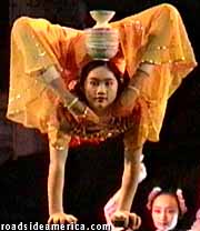 Contortionist at Splendid China in the 1990s.
