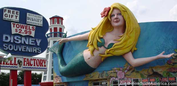 Mermaid on a souvenir store.