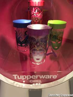 Tupperware display.