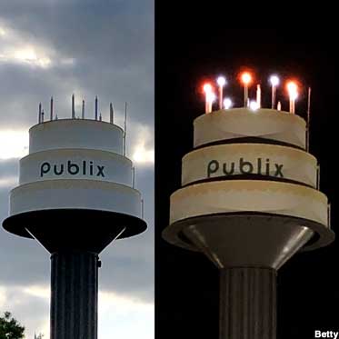 Publix water tower.