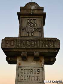 Citrus Center monument.