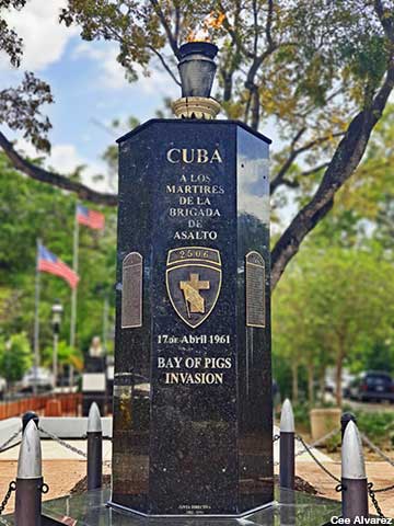 Bay of Pigs Monument: Eternal Flame.