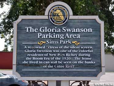 Gloria Swanson Parking Area.