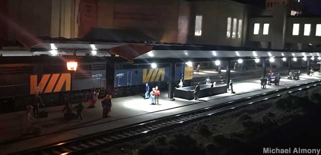 Model train platform.