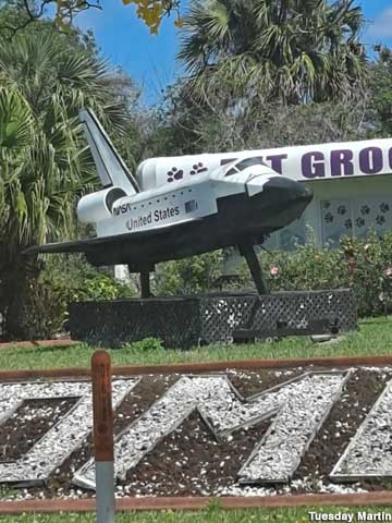 Space Shuttle replica.