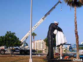 Unconditional Surrender - to the crane.