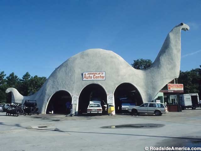 Dinosaur service station, ~1991.
