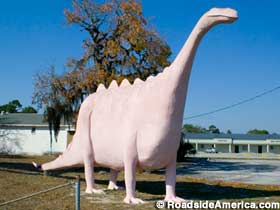 Pink stegosaurus.