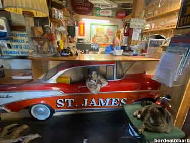St. James Automotive Gas Memorabilia.