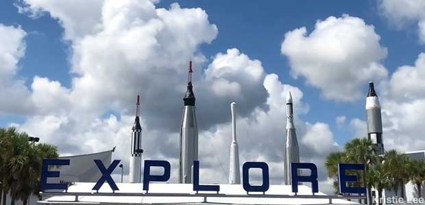Rockets at the Kennedy Space Center.