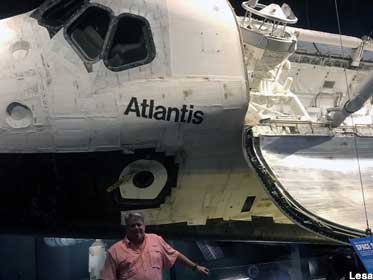Atlantis space shuttle.