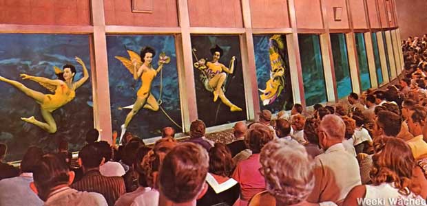 Underwater Theatre circa 1965. No tails on the mermaids or kids in the audience.