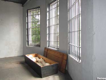 Prisoner coffin.