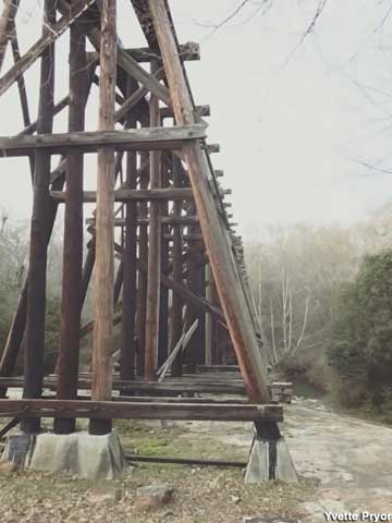 Railroad trestle.
