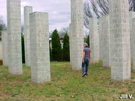 54 Columns sculpture.