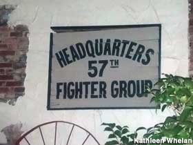 57th Fighter Group wall sign.