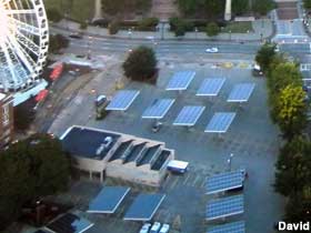 Solar parking lot.
