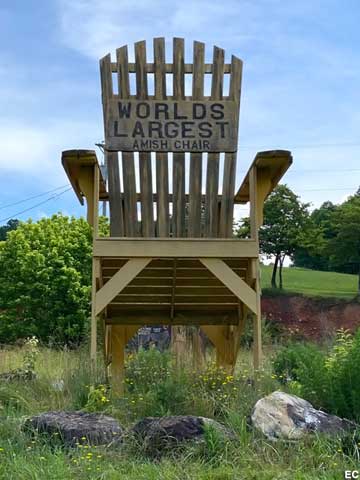 World's Largest Amish Chair.