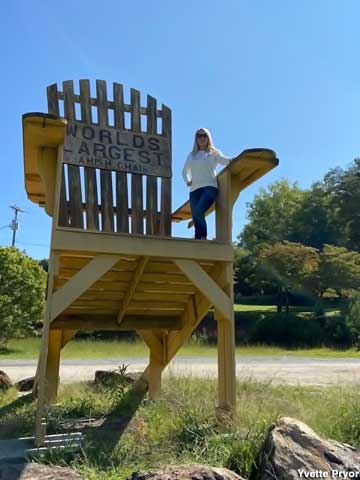 World's Largest Amish Chair.