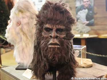 Bigfoot replica head.