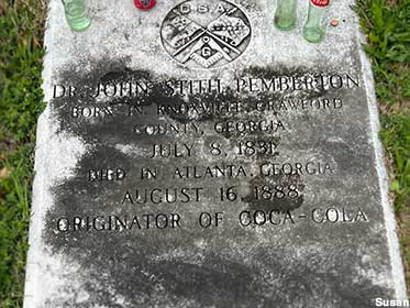 Grave of Dr. John Pemberton.