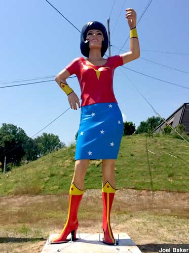 Uniroyal Gal as Wonder Woman.