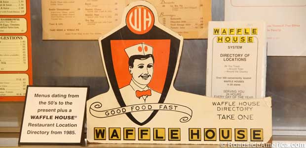 Paper hat, bow tie, no eyes: the Waffle House vintage mascot didn't catch on.