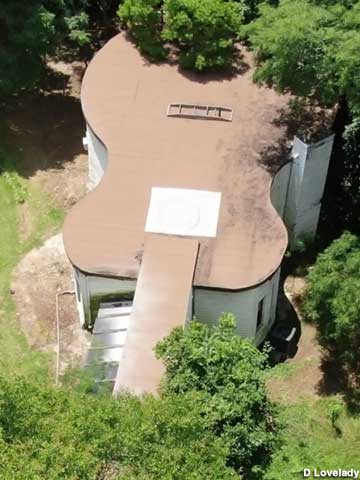 Guitar-shaped house.