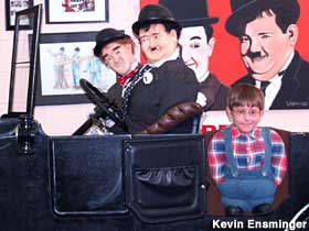 Photo opportunity at the Laurel and Hardy Museum