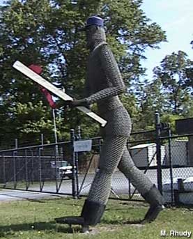 Chain link fence man.
