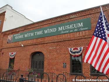Former cotton warehouse is now the Gone with the Wind Museum.