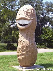 Jimmy Carter peanut statue.  